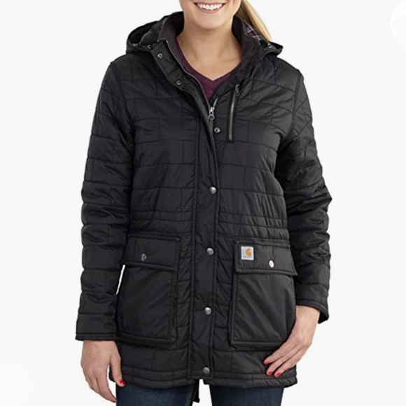 Carhartt Jackets & Blazers - EUC Carhartt Women's Amoret Black Quilted Coat